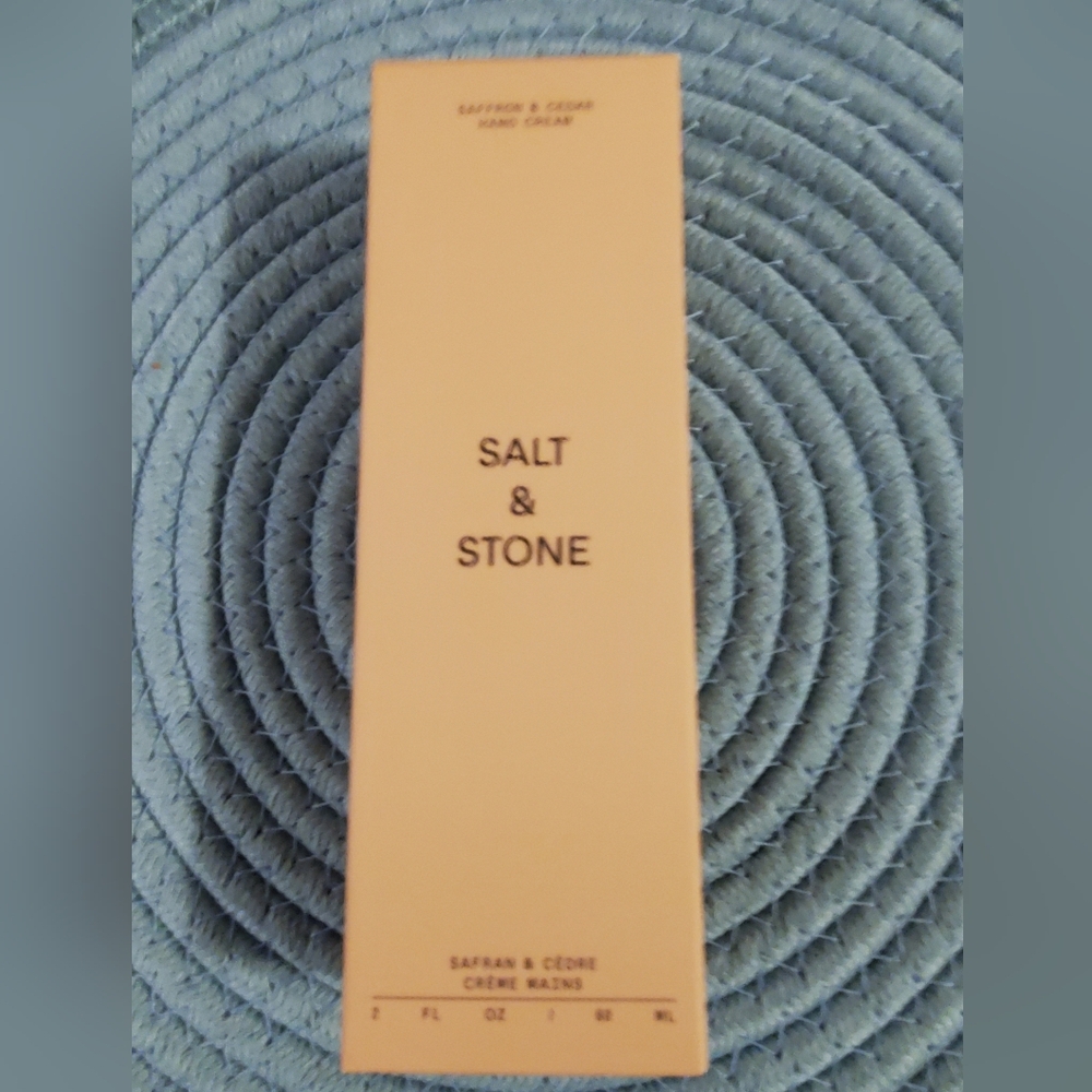 Salt & Stone Hand Cream - Saffron and Cedar Scent